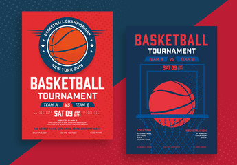 Basketball Tournament Poster Layouts