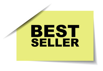 yellow vector banner best seller