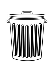 wegwerfen tonne mülltonne mülleimer müll dreck abfall recycling ökologisch biologisch eimer verwerten sauber halten behälter clipart design