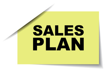 yellow vector banner sales plan