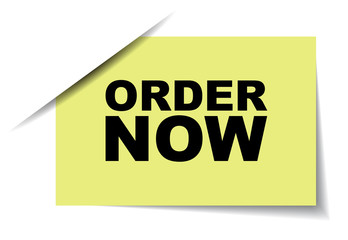 yellow vector banner order now