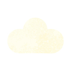Fototapeta premium retro illustration style cartoon white cloud
