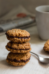 Prenons un goûter ensemble : biscuit avoine chocolat