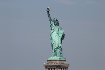 Liberty Monument, Hudson River, New York, Estatua de la Libertad sobre el rio Hudson en New York