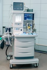 Cardiac monitor standing in the operating room