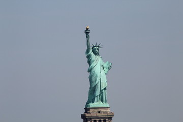 Obraz na płótnie Canvas Liberty Monument, Hudson River, New York, Estatua de la Libertad sobre el rio Hudson en New York