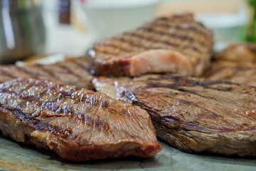 fried steak marbled beef