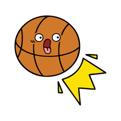 cute cartoon basketball