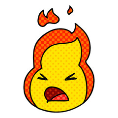 cartoon kawaii cute fire flame