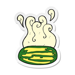 sticker of a cartoon watermelon