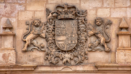 Escudo fachada ayuntamiento de Sepulveda, Segovia