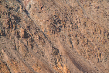 Red rock canyon close up