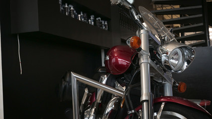 In the motosalone new bikes (choppers) are preparing for sale all the details are shown very...