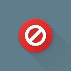 Cancel Block Denied Adaptive icon Material Design illustration