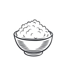 engraving cottage cheese icon
