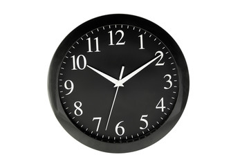 Wall clock isolated on white background