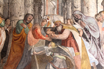 presentazione di Gesù al tempio; affresco nella chiesa di 