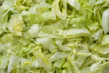 ulienned lettuce food background