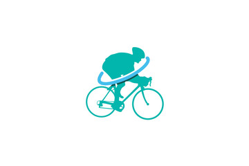 Fototapeta na wymiar Cycle Planet Logo Inspirations Template