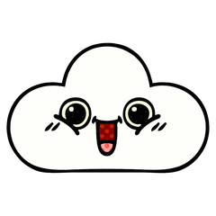 comic book style cartoon cloud