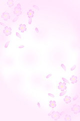 Fototapeta na wymiar Background material that Sakura Fubuki dances. 桜吹雪が舞う背景素材