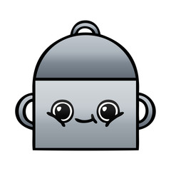 gradient shaded cartoon cooking pot