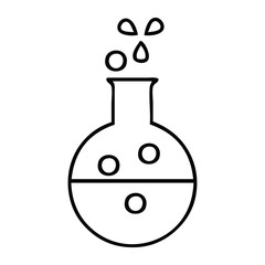 line drawing cartoon chemistry tube