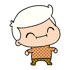 cartoon of kawaii older man
