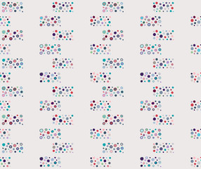 Seamless vector geometrical pattern with hand drawn decorative elements Graphic abstract design, drawing illustration. Print for fabric, textil, wallpaper, wrapping packaging Line drawing Doddle style