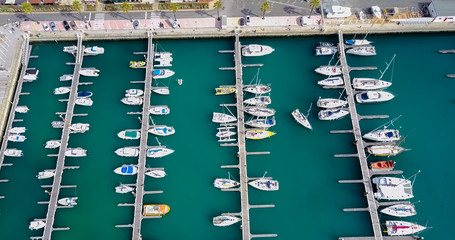 Vista da Marina de Cascais em Portugal