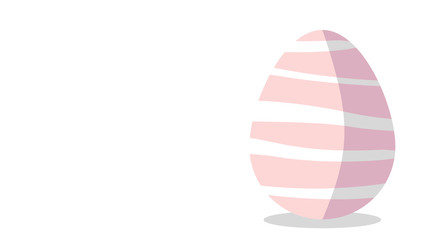 Easter Egg Background. Modern Cartoon Easter Decoration Illustration Design. Easter website banner or wallpaper