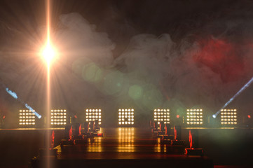 Stage setup for show