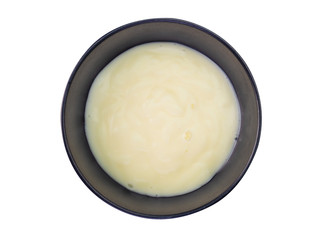 salad dressing , healthy food on white background. (clipping path)