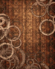 3d illustration graphic background of mechanical gears with space in between