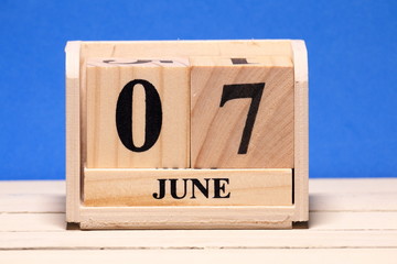 六月のカレンダー