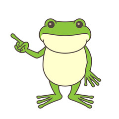 蛙指さし