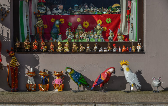 A toy shop in Hallstatt Village of Austria
