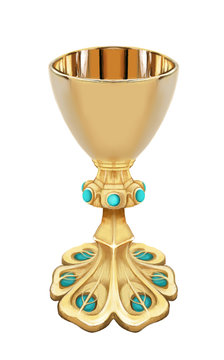 kielich złoty wysadzany turkusami, Eucharystia
