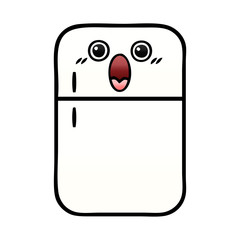 gradient shaded cartoon fridge freezer