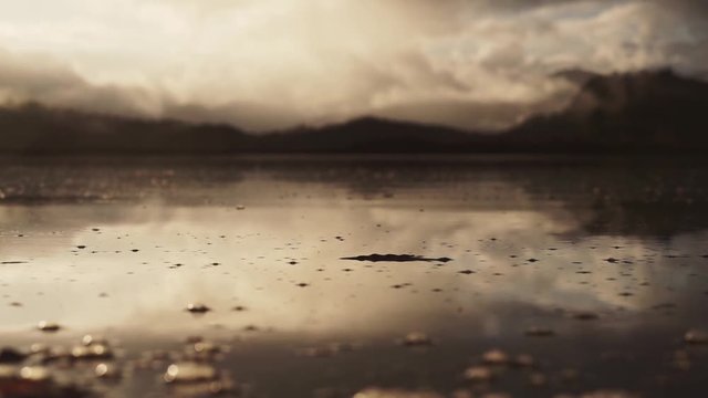 Calm ocean reflections