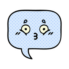 comic book style cartoon speech bubble