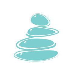 Isolated medicinal stones icon. Spa logo. Vector illustration design
