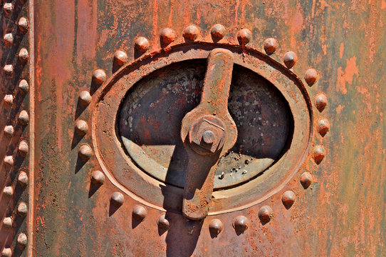 Clean-Out Opening of old boiler