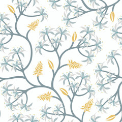 Nature plant branch wallpaper design