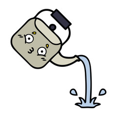 cute cartoon pouring kettle
