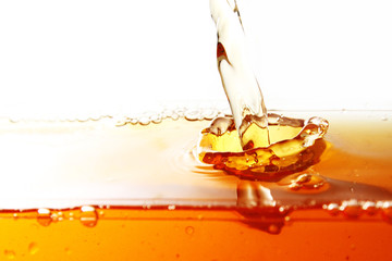 tea drink droplet background