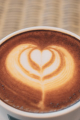 latte art of coffee