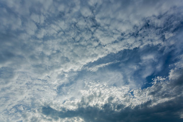 cloud fallstreak hole on dramatic sky