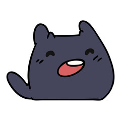 cartoon of a kawaii cat