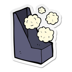 sticker of a cartoon office file